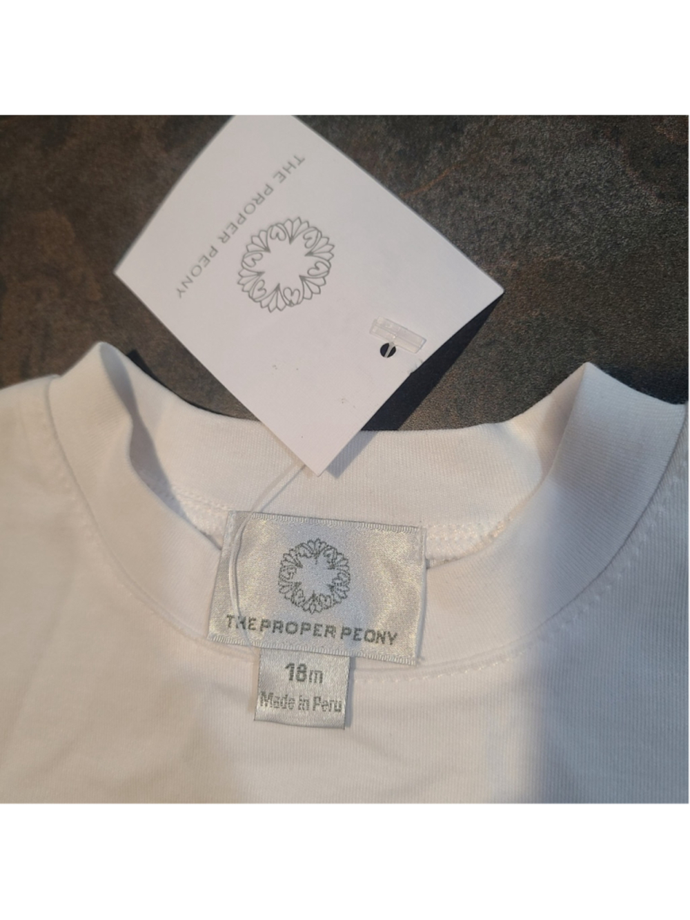 NEW Proper Peony Boutique Boys Shirt Size 18m Long Sleeve Pumpkin Patch Pocket T - Picture 4 of 5